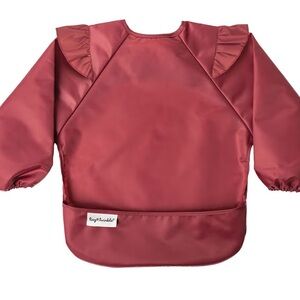 [Tiny Twinkle] NIB/NWT Maroon Mess-Proof Full Sleeve Bib AND Light Pink Bib